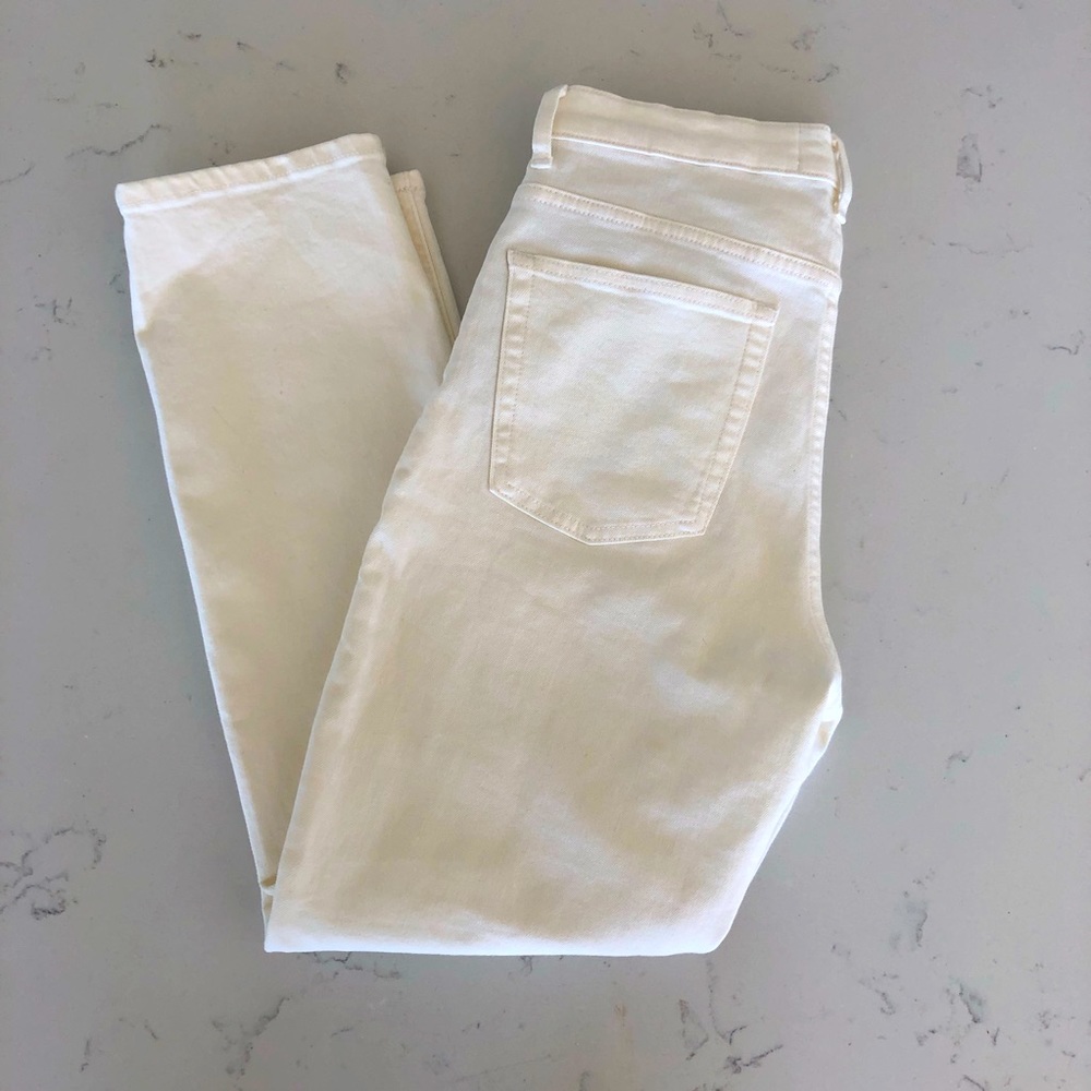 Everlane White High-Rise Jeans